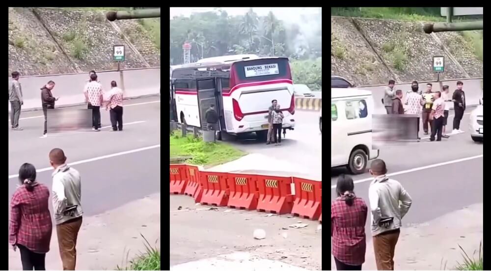 Penumpang Wanita Loncat dari Bus yang Melaju di Tol Cipularang, Diduga Depresi