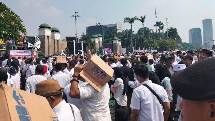 Perangkat Desa Demo di DPR Hari Ini, Polisi Belum Lakukan Pengalihan Lalu Lintas