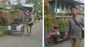 Pilu Tukang Becak di Barru Temukan Rumah Terbakar Saat Pulang Kerja