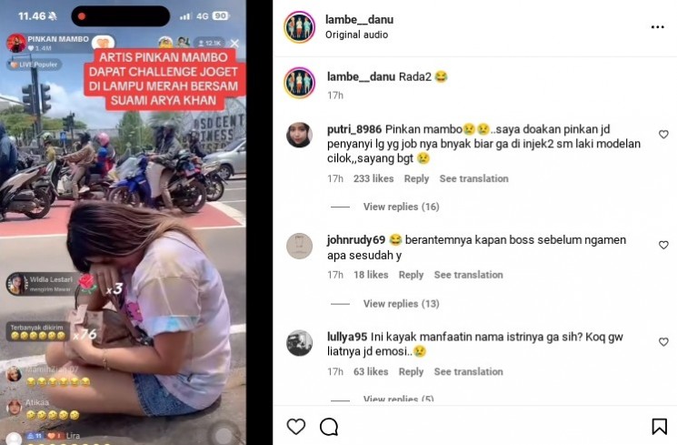 Pinkan Mambo Dipaksa Suami Ngamen di Jalanan, Arya Khan Malah Sebut Istrinya Orang Gila