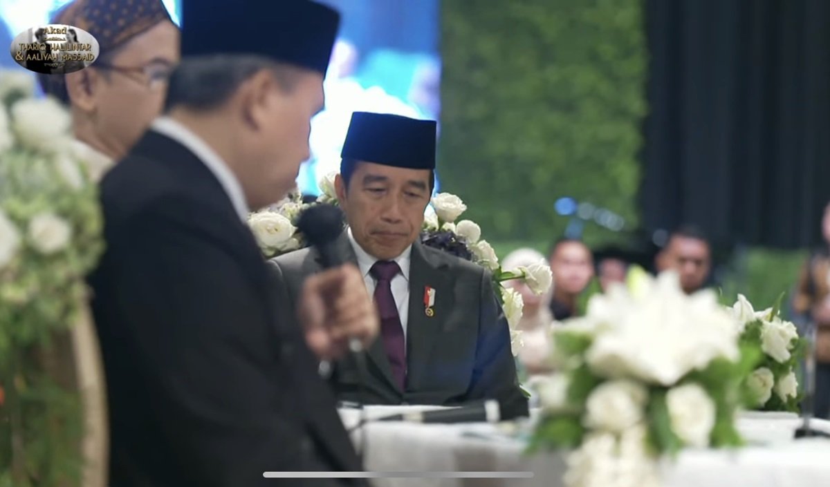 Presiden Joko Widodo Jadi Saksi Nikah di Pernikahan Aaliyah Massaid dan Thariq Halilintar 