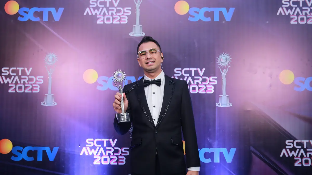 Raffi Ahmad Kalahkan Nagita Slavina jadi Presenter Paling Ngetop SCTV Awards 2023