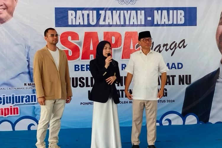 Raffi Ahmad Sapa Warga Serang Dukung Ratu Zakiyah Di Pilbup Serang