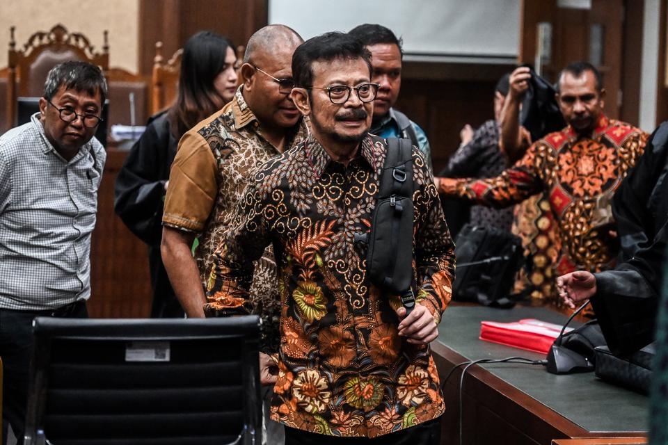 SYL Akan Jalani Sidang Putusan Kasus Korupsi Kementan Hari Ini