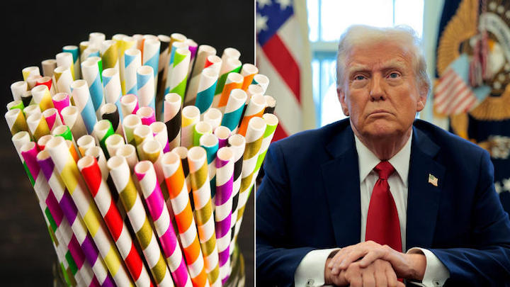 Sedotan Plastik Presiden Trump