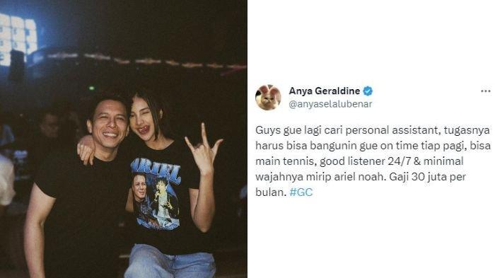 Siapkan Gaji Rp 30 Juta Sebulan Anya Geraldine Cari Aspri Mirip Ariel Noah