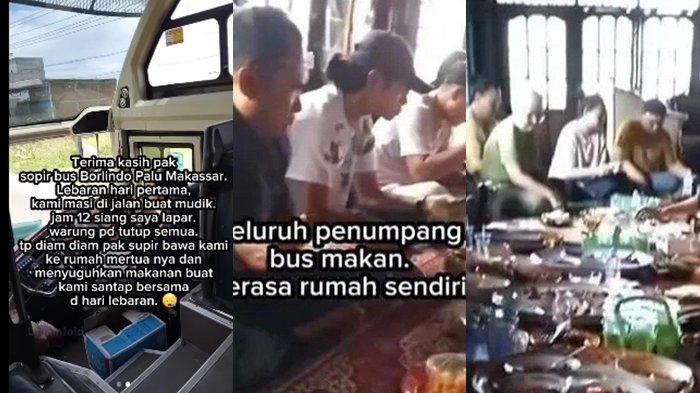 Sopir Bus Mudik Bawa Semua Penumpang Makan di Rumah Mertuanya Saat Lebaran Idul Fitri