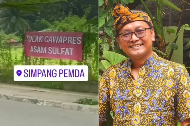 Spanduk Tolak Cawapres Asam Sulfat Bermunculan di Medan