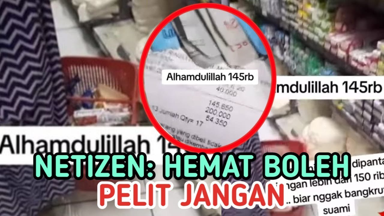 Suami Pantau Istri Belanja Bulanan, Gak Boleh Lebih dari 150 Ribu, Wajarkah