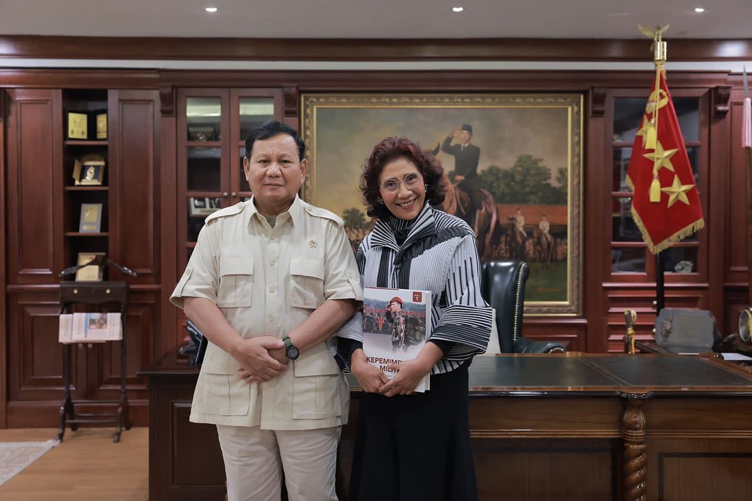 Susi Pudjiastuti Lantun Doa Setelah Prabowo Gibran Daftar KPU, Netizen Minta Saran Capres Paling Oke