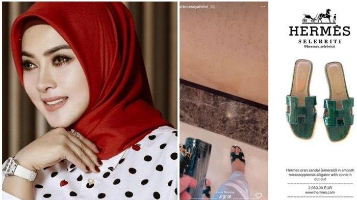 Syahrini Pakai Sandal Seharga Sepeda Motor, Hempas Tudingan Sudah Kere