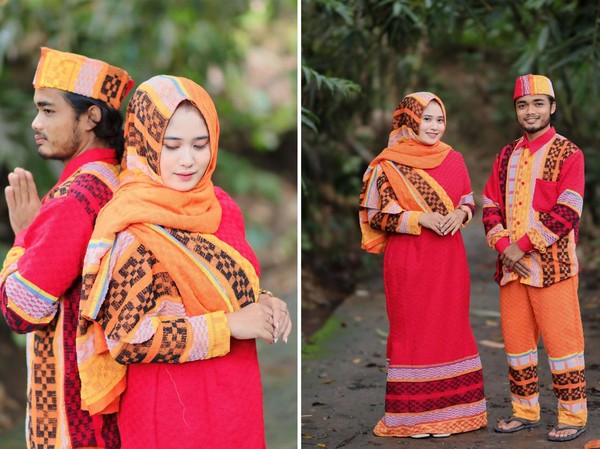 Tampil Beda Viral Pria Asal Magelang Bikin Baju Lebaran dari 12 Handuk