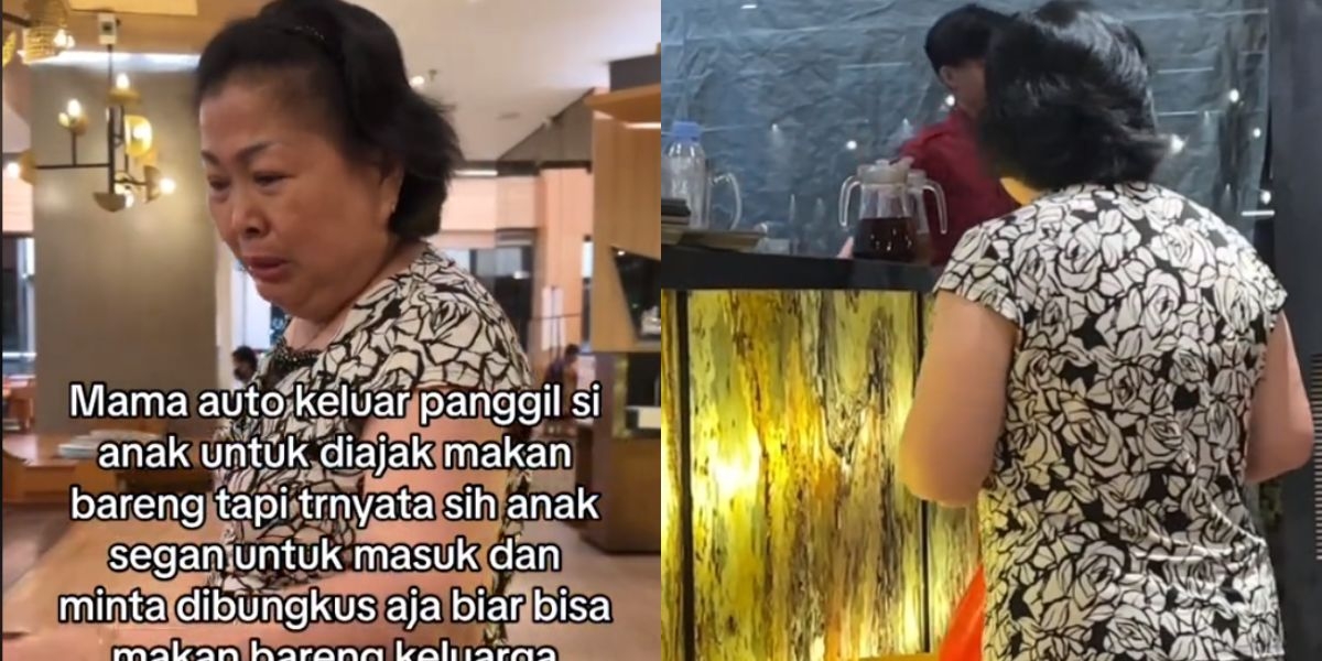 Tangis Ibu Melihat Bocah Minta Makan Enggan Diajak Masuk ke Restoran Langsung Dibungkus untuk Keluarganya