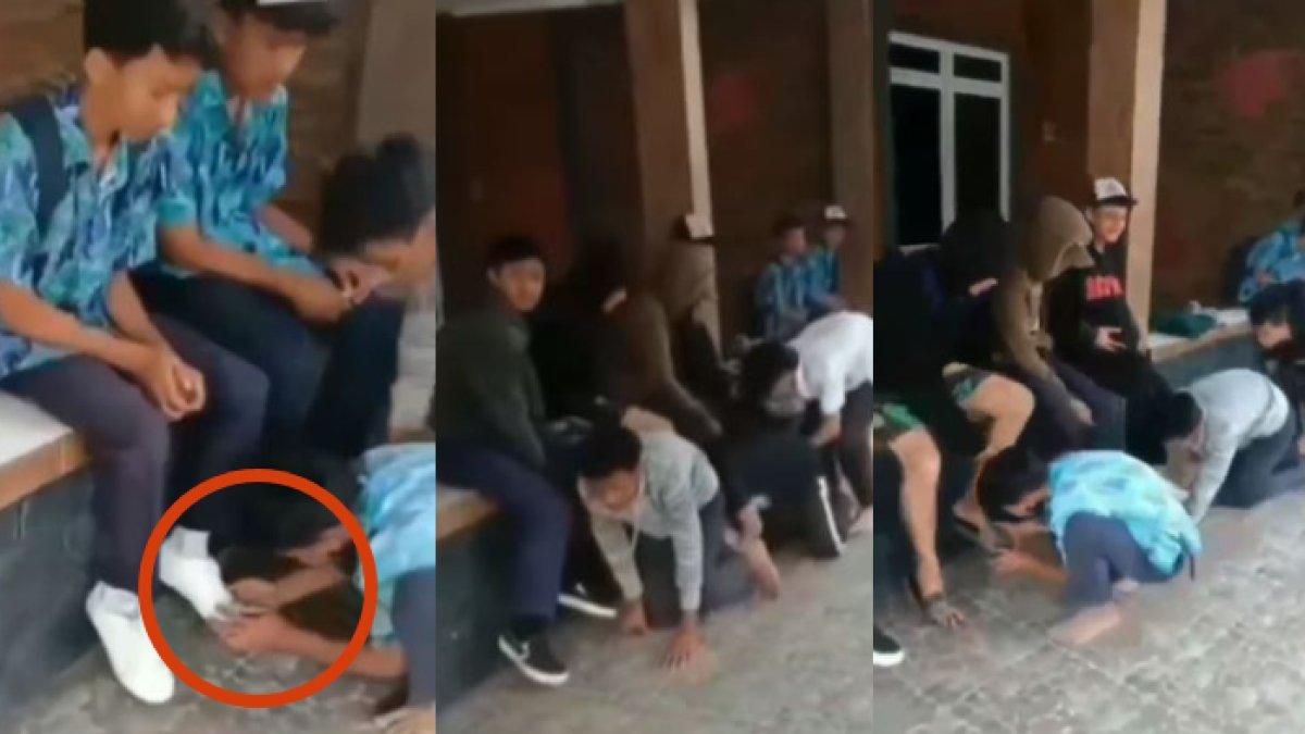 Tertangkap Sudah 7 Pelaku Perundungan Viral Cium Kaki Di Cianjur 1 Dewasa Rata Rata Anak Smp