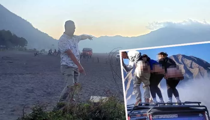 Tiga Turis Belanda Pamer Bokong di Gunung Bromo