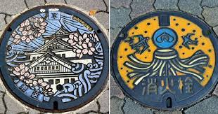 Uniknya Penutup Lubang Got Artsy di Jepang