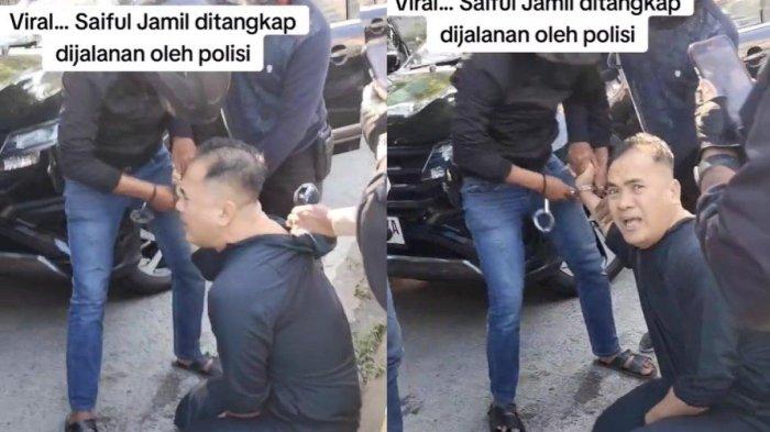 VIRAL Detik detik Saipul Jamil Ditangkap Polisi di Jalan, Nangis hingga Kabur Masuk ke Gorong gorong