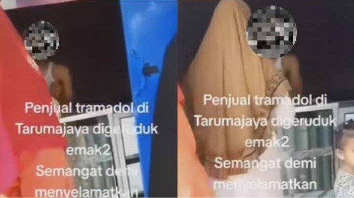 VIRAL Emak emak di Bekasi Geruduk Toko Penjual Tramadol, Resah Anaknya Jadi Korban