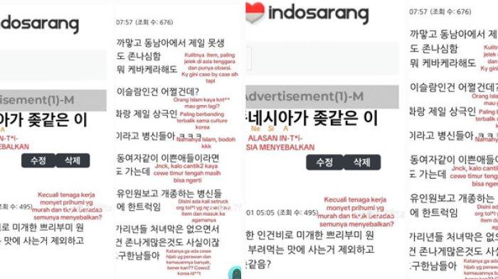 VIRAL Warga Negara Indonesia Jadi Korban Rasisme Orang Korea Selatan di Forum Online, Mulai dari Hina FIsik hingga Bahas Agama