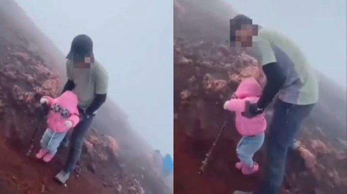 Video Balita Dibawa Mendaki Gunung Kerinci Viral, Petugas Pos Beri Penjelasan 