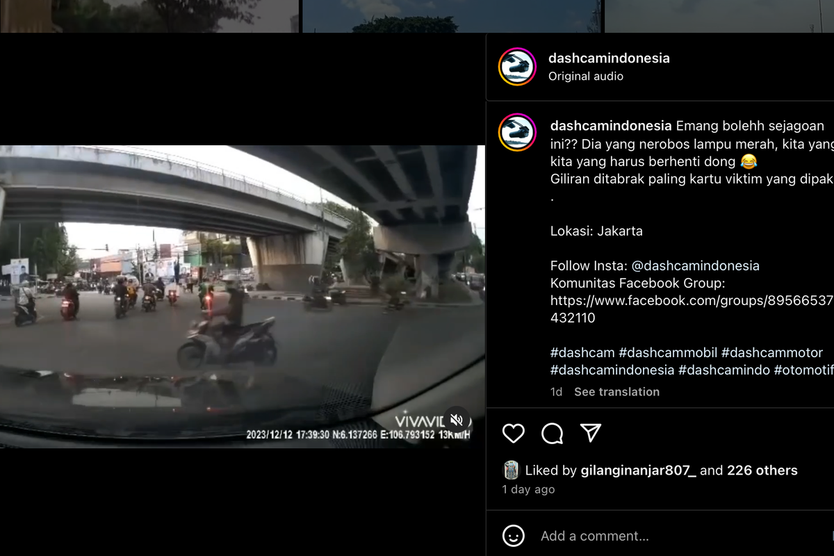 Video Pelanggar Lalu Lintas Minta Jalan, Enggak Punya Etika