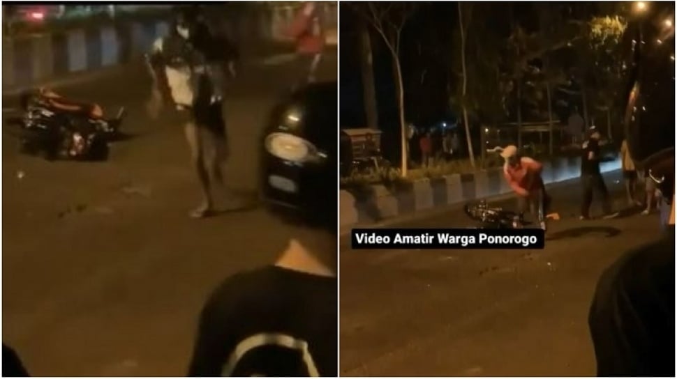 Video Viral Massa Rusak Motor Pebalap Liar di Ponorogo Polisi : Warga Sudah Jengkel 