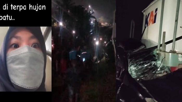 Video Viral Penumpang Asik Live IG Kaget Kereta Api Tabrak Mobil, Terdengar Suara Seperti Hujan Batu