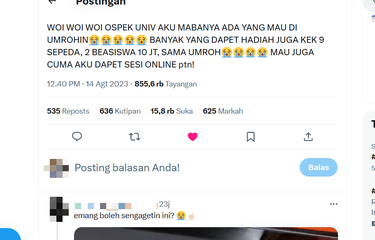 Viral, Video Mahasiswa Baru Unila Dapat Hadiah Umrah dari Wali Kota Bandar  Lampung Ini Kata Kampus