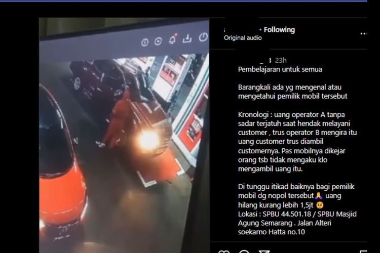 Viral, Video Pengemudi Ford Bawa Kabur Uang Operator SPBU Rp 1,5 Juta, Ini Kata Pertamina