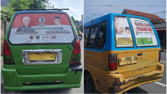 Viral Baliho Ganjar Mahfud Blok Trotoar, Pejalan Kaki Wajib Rol Depan Jika Mau Lewat