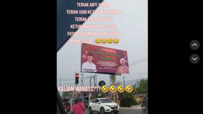 Viral Baliho Habib Umar Disandingkan dengan Foto Ganjar Pranowo 