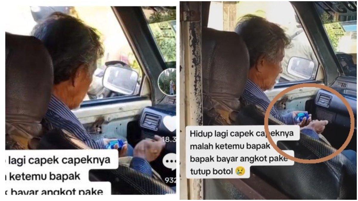 Viral Bapak bapak di Kalideres Bayar Angkot Pakai Tutup Botol Plastik Netizen : Nyesek Banget