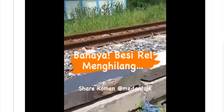 Viral Besi Penyangga Rel Kereta Api Hilang Dicuri PT KAI Buka Suara Sebut Pengepul Melarikan Diri