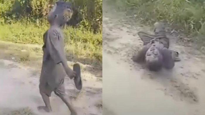 Viral Bocah Dicekoki Arak Madu, Menangis sambil Jalan Sempoyongan danTubuh Penuh Lumpur
