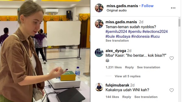 Viral Cewek Bule Pamer Jari Bertinta untuk Berburu Diskon