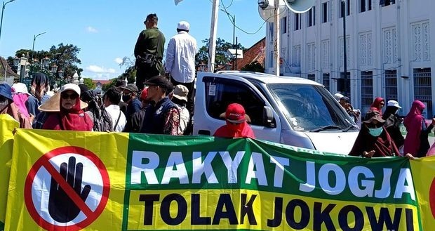 Viral Demo Warga Tolak Jokowi Lebaran di Jogja, Dianggap Perusak Demokrasi 