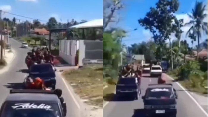 Viral Detik Detik Mobil Pikap Bawa Rombongan Pemain Drumband Terguling di Pamekasan, Diduga Sopir Ugal ugalan