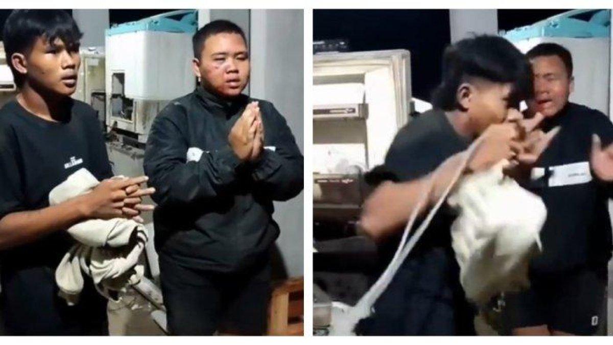 Viral Dua Maling Motor di Blitar Ditangkap dan Disuruh Nyanyi Garuda Pancasila