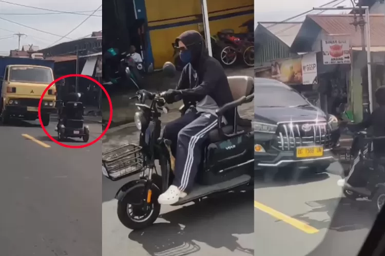 Viral Emak Emak Berkendara Lawan Arah, Truk Sampai Minggir