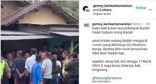 Viral Ibadah Umat Kristiani di Banten Dibubarkan