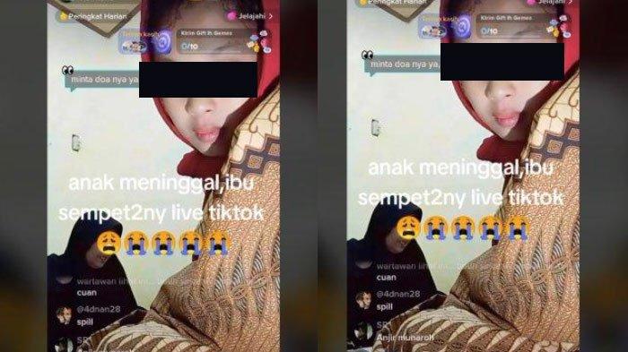 Viral Ibu Live TikTok saat Bayinya Kejang Hingga Meninggal, Ngaku Hanya Cari Uang