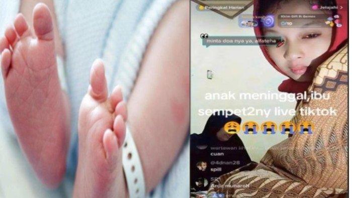 Viral Ibu Live TikTok saat Bayinya Kejang Hingga Meninggal, Ngaku Hanya Cari Uang