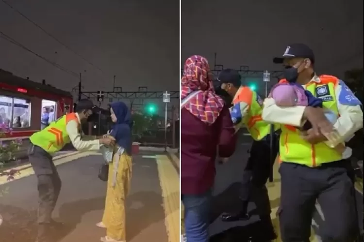 Viral Ibu Nyaris Lempar Anak di Rel Kereta Diduga Baby Blues Ini Penjelasan KCI