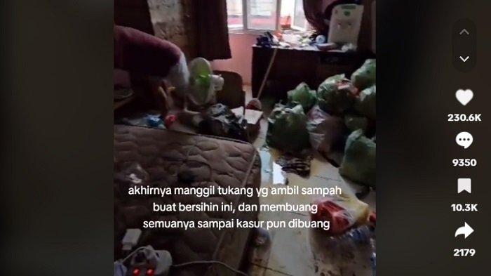 Viral Kamar Kos Cewek Berantakan Penuh Sampah, Jijik Kasur dan Bantal sampai Hitam