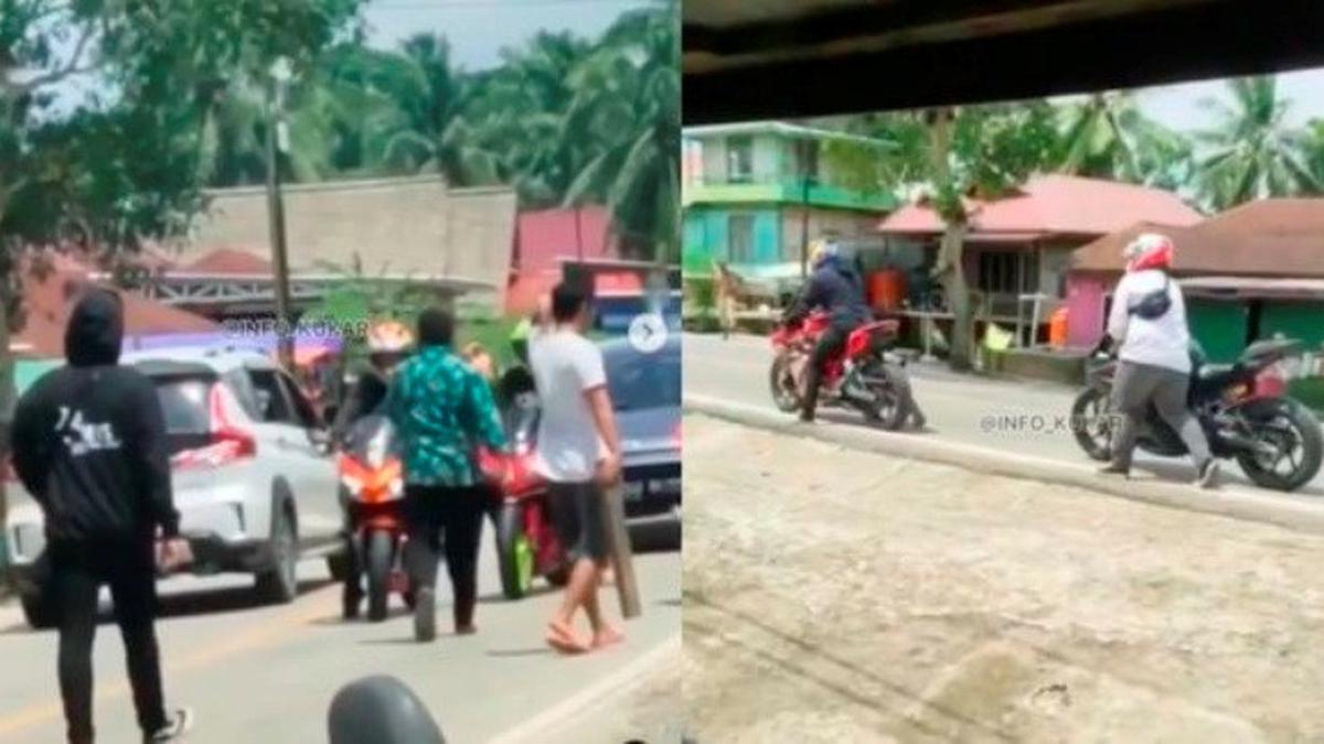 Viral Kegiatan Sunmori Dihentikan Warga Pengendara Disuruh Dorong Motor