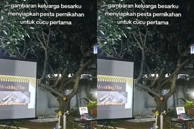 Viral Keluarga Besar Antusias Menyiapkan Pernikahan Cucu Pertama, Gelar Rapat hingga Presentasi