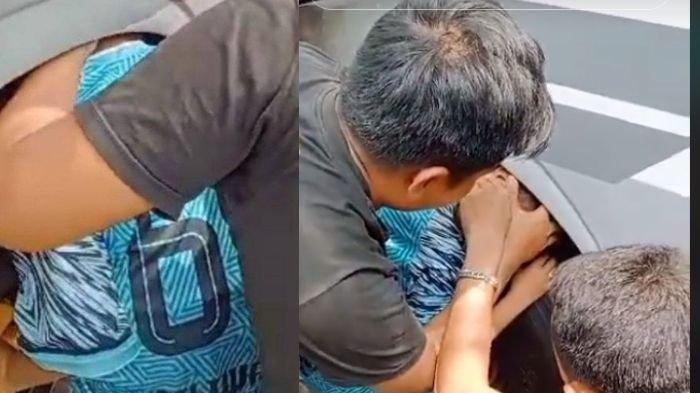 Viral Kepala Bocah Tersangkut di Kolong Roda Bus yang Terpakir, Warga Panik, Ujungnya Cuma Nyengir