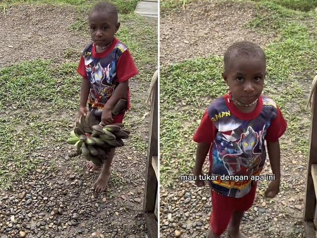 Viral Kisah Anak Pedalaman Papua Barter Pisang Demi Bisa Makan Mie Instan