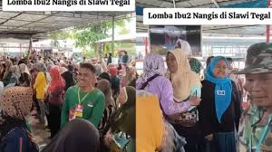 Viral Lomba Nangis Khusus Emak emak di Tegal, Begini Ceritanya