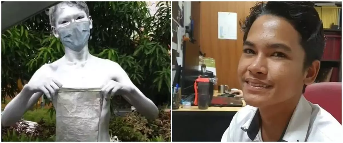 Viral Manusia Silver Ditawari Kerja di Lampu Merah, Kini Bahagia Jadi Housekeeping